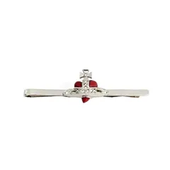 【ギフト対応可】ヴィヴィアンウエストウッド VIVIENNE WESTWOOD ネクタイピン Diamante Heart Tie Clip タイバー オーブ シルバー メンズ おしゃれ 人気 ブランド アクセサリー ジュエリー 誕生日 プレゼント 送料無料のサムネイル
