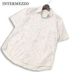INTERMEZZO インターメッツォ レナウン 春夏★ 半袖 ペイズリー 総柄 シャツ Sz.M メンズのサムネイル