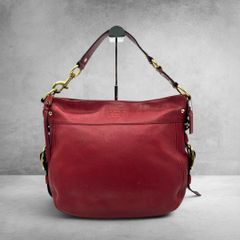 Coach Zoe Leather Hobo Shoulder Bag Red - メルカリ