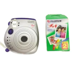cheki チェキ instax mini 20 インスタントカメラ パープル フィルム2パックのサムネイル