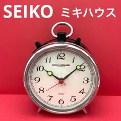 SEIKO ミキハウス コレクション 目覚まし時計 MQ906K セイコー MIKI HOUSE COLLECTION クォーツ 電池式 単三電池×１本 昭和レトロ ヴィンテージ アンティーク 置時計 【01：時計動作ＯＫ・アラームＮＧ】のサムネイル