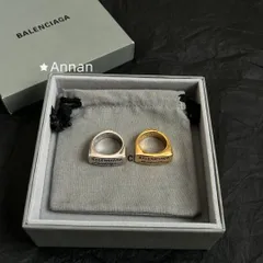 新品同様 人気 人気商品新品     BALENCIAGA  バレンシアガ  リング 指輪 メンズ  結婚式 卒業式 清楚 イベント 入学式のサムネイル