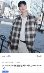 SPAO オーバーサイズ フランネル CHECK シャツ M 出品のサムネイル