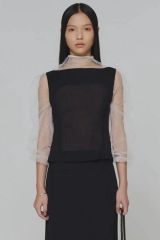 FETICO フェティコMUTTON SLEEVE TULLE BLOUSE - メルカリ