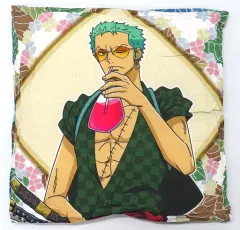 【中古】クッション・本体 ロロノア・ゾロ＆サンジ ご当地限定座布団 MATSURI 「ワンピース」 麦わらストア名古屋店限定のサムネイル