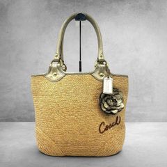 Coach Soho Straw Hobo Shoulder Bag - メルカリ
