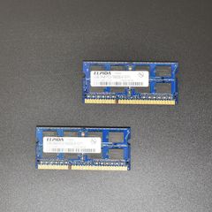 ELPIDA 2GB PC3-8500S ノートPC用メモリ 2枚セット - メルカリ