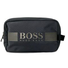 新品未使用 ヒューゴボス HUGO BOSS ポーチ&アイマスク タグ付き箱付