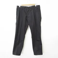 リデアル リディアル lideal パンツ ストレート アンクル丈 ロールアップ 綿 ストレッチ 黒 ブラック 31のサムネイル