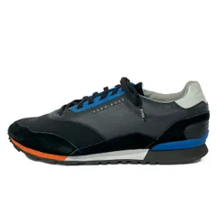 HUGOBOSS(ヒューゴボス) スニーカー 41 メンズ 黒×白×青 レザーのサムネイル