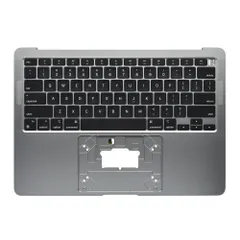 MacBook Air 13 2020 M1 A2337 スペースグレイ US キーボード パームレスト 中古品 4-1007-2 交換 修理のサムネイル