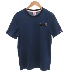 ラコステ ライブ Lacoste L!VE カットソー S 青 ブルー 半袖 ロゴ刺繍 ラウンドネック /NL ■YHS12のサムネイル