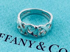 シルバー925 ハート型リング　ティファニー a274 Tiffany&Co. ティファニー トリプル ラビングハート リング