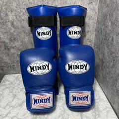 WINDY ボクシンググローブ 16OZ レガース Lサイズ  青のサムネイル