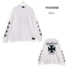 PHATRNK N.OLD ENGLISH LOGO IRON CROSS L/S TEE ファットランク アイアンクロス 長袖 Tシャツ ロンT SizeL  /R26554のサムネイル