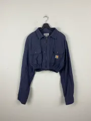 Carhartt (カーハート) リメイク クロップド シャツ ジャケット XL <479>のサムネイル