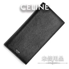 【未使用・展示品】セリーヌ CELINE バーティカル ウォレット 二つ折り 長財布 コイン ケース カード レザー ブラック 黒 10C863BEN 箱付のサムネイル