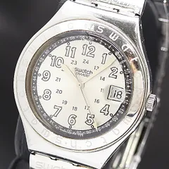 箱付 スウォッチ アイロニー QZ デイト シルバー文字盤 メンズ腕時計 2000000 NSK IGWのサムネイル