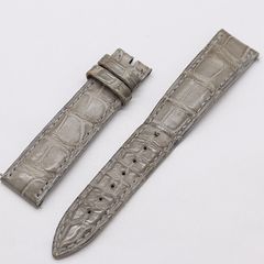 希少ヒマラヤクロコダイルレザー腕時計用ベルト ハンドメイド手縫い