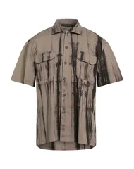 メッサジェリエ メンズ トップス シャツ MESSAGERIE 柄入りシャツ Light Brown ブラウンのサムネイル