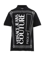 ヴェルサーチ メンズ トップス ポロシャツ VERSACE JEANS COUTURE ポロシャツ Black ブラックのサムネイル