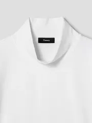 セオリー モクネック ジャージ ロング スリーブ 長袖 Tシャツ 白 Lのサムネイル