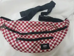 VANS ヴァンズ CHECK ヒップバッグ レッドのサムネイル