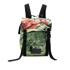 ヴァレンティノ ドラゴンプリント リュック バックパック グリーン レッド ナイロン レザー メンズ VALENTINO【1-0240943】のサムネイル