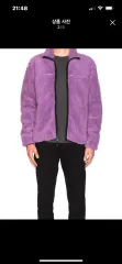 STUSSY シェルパ フリース ジャケット 紫のサムネイル