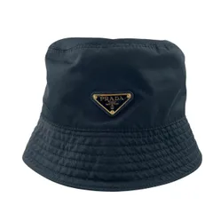 【中古】PRADA プラダ Re-Nylon バケットハット 1HC137 2DMI Mサイズ ブラック 26019317 RDのサムネイル