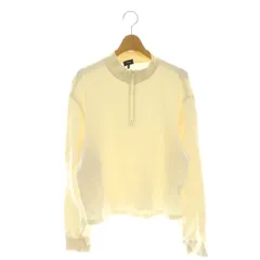 セオリー Theory 24AW DOUBLE KNIT LT N CROP HALF ZIP J プルオーバー スウェット トレーナー M オフホワイト /CX ■OSのサムネイル