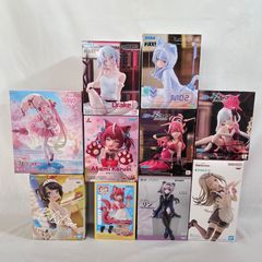 [10 점 세트] 미소녀 프라이즈 피규어 정리 판매 NIKKE 블루 아카이브 벚꽃 미쿠 홀로 라이브 Anime Prize Figure Set