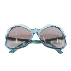 エミリオプッチ EMILIO PUCCI vintage ウエーブデザインクリアサングラス 青 ブルーのサムネイル
