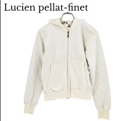 Lucien Pellat-Finet ルシアンペラフィネ スカル×ダーツ柄 バックプリント フルジップパーカー コットン アイボリー XSサイズ ユニセックスのサムネイル