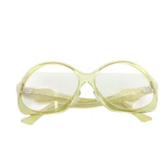 エミリオプッチ EMILIO PUCCI vintage VARIETY ウエーブデザインクリアサングラス 黄色 イエローのサムネイル