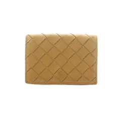 ボッテガヴェネタ BOTTEGA VENETA イントレチャート カードケース レザー ベージュ /MI ■OS ■OHのサムネイル
