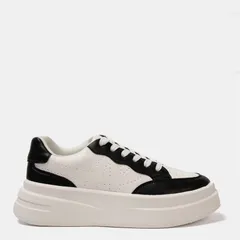 カッパ レディース シューズ スニーカー Kappa Ari Trainers BlackWhite ホワイトのサムネイル