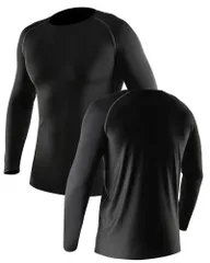 [Duerfusa] DF空調服専用インナー 廉価版ブラック(ステッチチャコール)Lのサムネイル