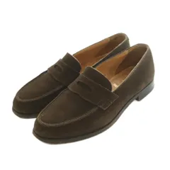 クロケット&ジョーンズ CROCKETT&JONES × BEAMS F DIJON ペニーローファー スエード 7.5 26.0cm 茶 ブラウン 20187 /MI ■OSのサムネイル