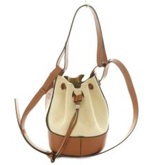 美品】ロエベ ショッパー トートバッグ レザー クラウン スタッズ 赤