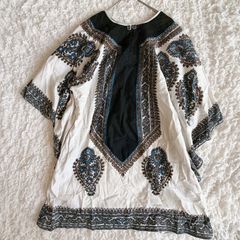 45R 45rpm藍染パッチワークトップス Tシャツ カットソー 上着