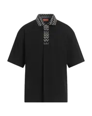 ミッソーニ メンズ トップス ポロシャツ MISSONI ポロシャツ Black ブラックのサムネイル