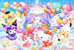 星空バルーンパレード【額なし】直筆 手書き 一点物 - メルカリ