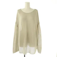 リヴドロワ RIVE DROITE 25SS ギマコットンボートネックニット セーター 透かし編み F グレー /AT ■OSのサムネイル