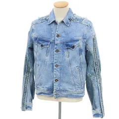【中古】デンハム DENHAM × ATELIER RESERVE コットンポリウレタン Gジャン デニムジャケット ライトブルー【サイズXS】【メンズ】のサムネイル
