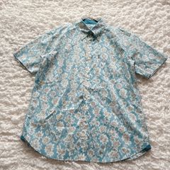 45R 45rpm藍染パッチワークトップス Tシャツ カットソー 上着