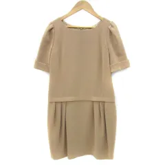 ジャスグリッティー JUSGLITTY ワンピース ミニ丈 半袖 1 ブラウン 茶 /YM15のサムネイル