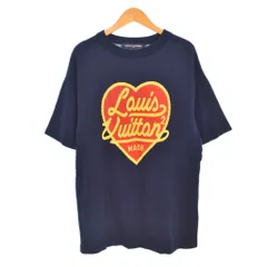 ルイヴィトン LOUIS VUITTON インタルシアジャカードハートクルーネック ニット Tシャツ 半袖 NIGO S 紺 ネイビー RM221M JN5 HMN01Wのサムネイル