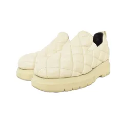 ボッテガヴェネタ BOTTEGA VENETA キルティング スリッポン スニーカー 41 アイボリーのサムネイル