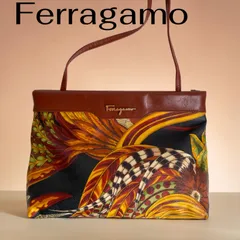 Salvatore Ferragamo ショルダーバッグ レディース ボタニカル柄 希少のサムネイル